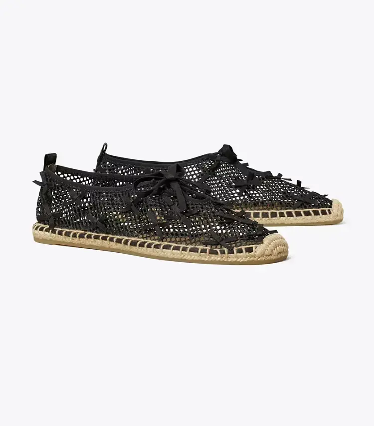 Mini Bow Mesh Espadrille