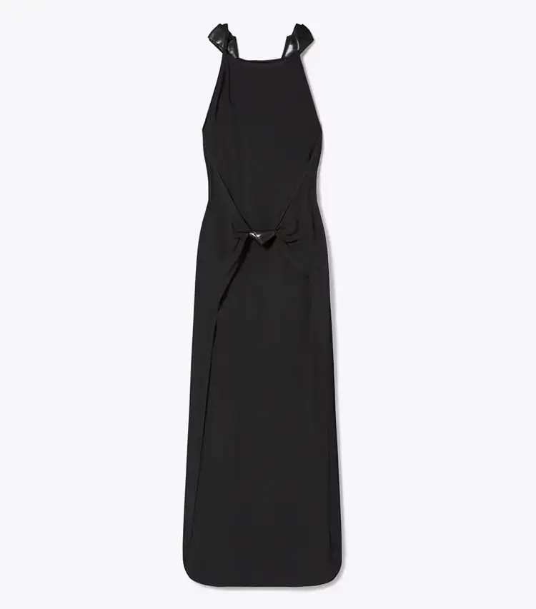 Knotted Crepe Dress