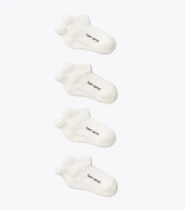 Performance Compression Pom-Pom Socks, 4-Pack
