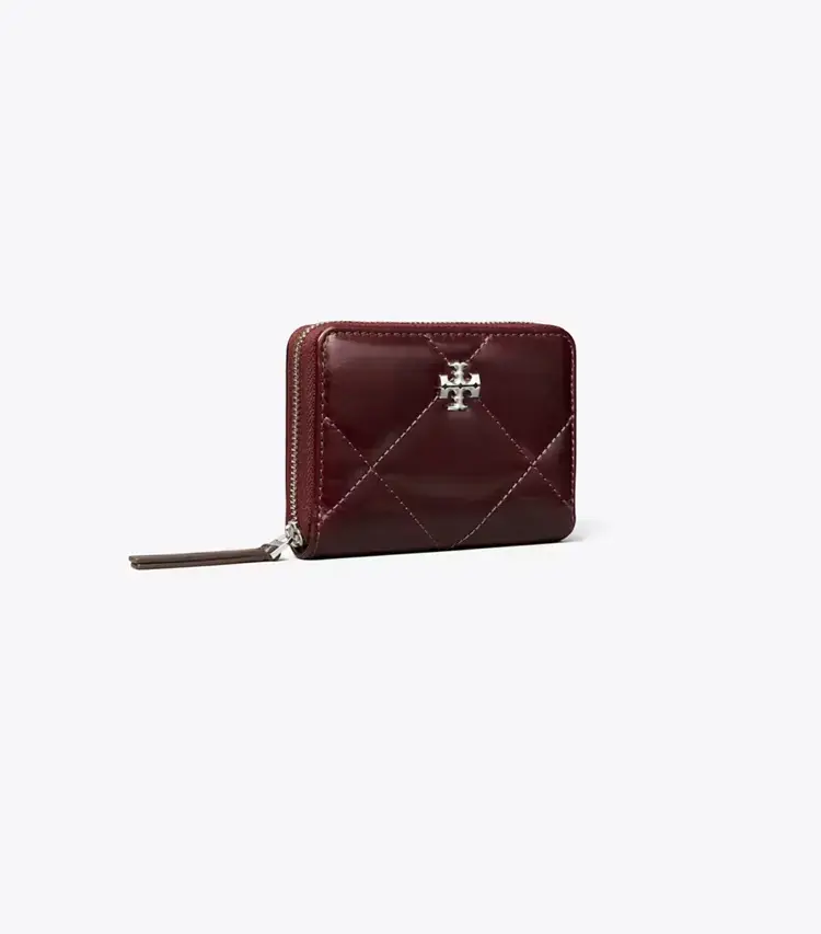 Small Kira Diamond Quilt Distressed Zip-Around Wallet