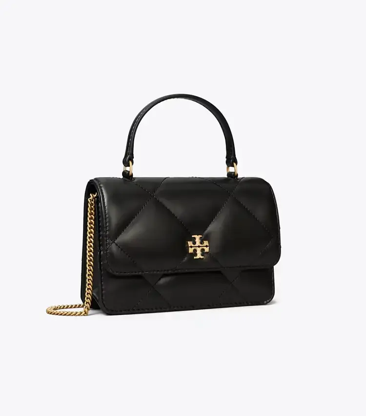 Mini Kira Diamond Quilt Top-Handle Crossbody